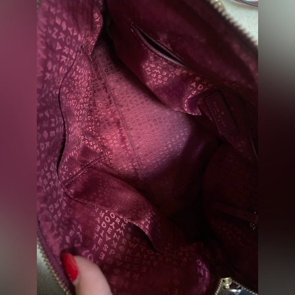 Kate Spade Like New Burgundy Handbag - Picture 11 of 14